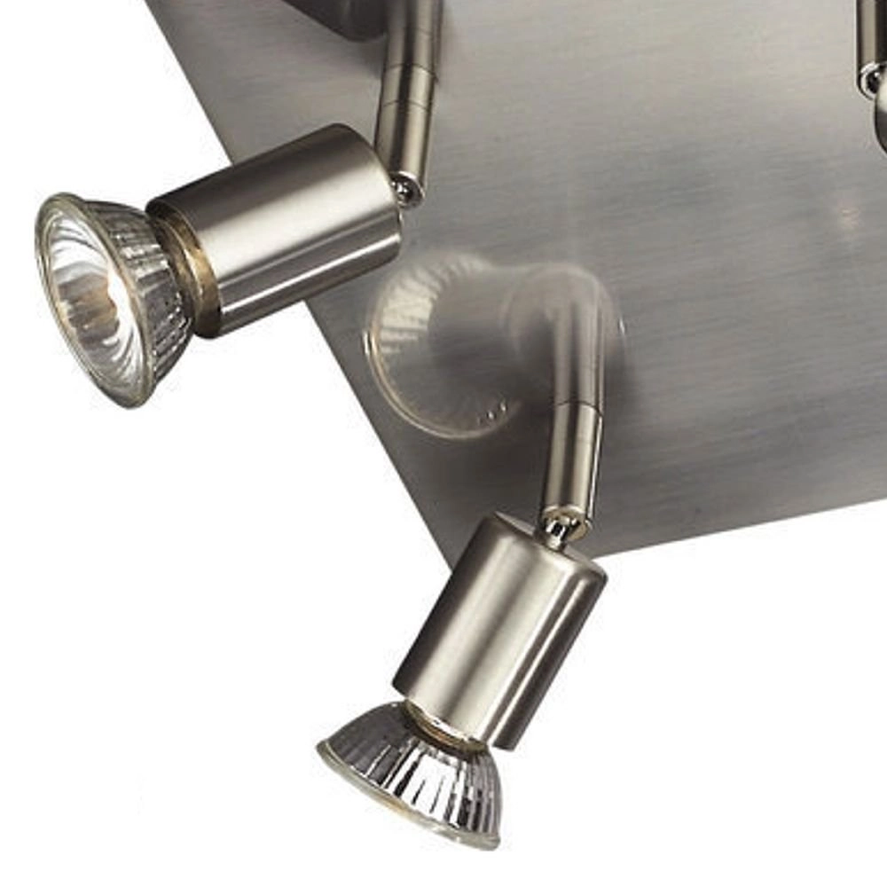 Plafond Spot Carrea 4-lichts rvs Philips 5413987234385