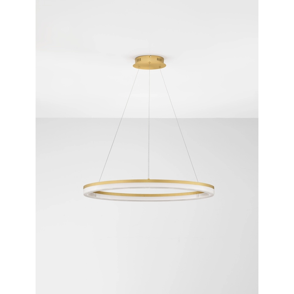 Gouden hanglamp Luana 1-lichts Lyora 5212017479693