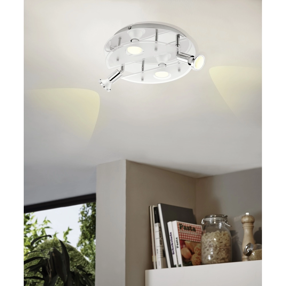 Plafondlamp Cabo-C rond chroom Eglo 9002759753818