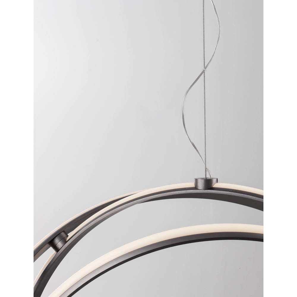 Hanglamp Pertone S Ø 70cm zwart met paarse gloed Lyora 5212017419705