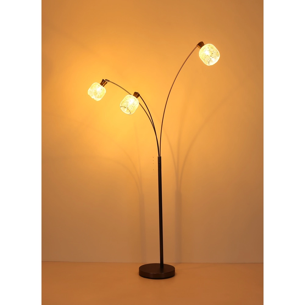 3-licht vloerlamp Brokana gunmetal Globo 9007371569472