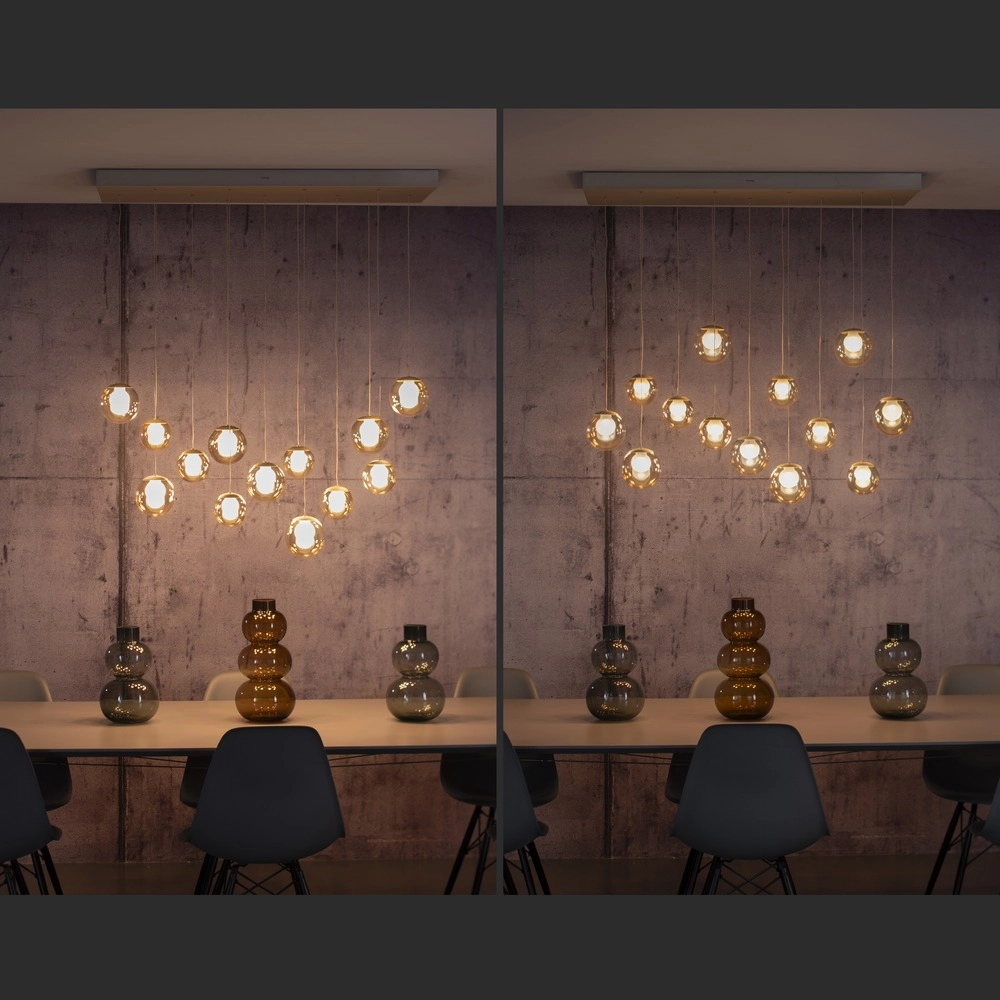 13-lichts hanglamp Pure Popup bronce Paul Neuhaus 4012248398319