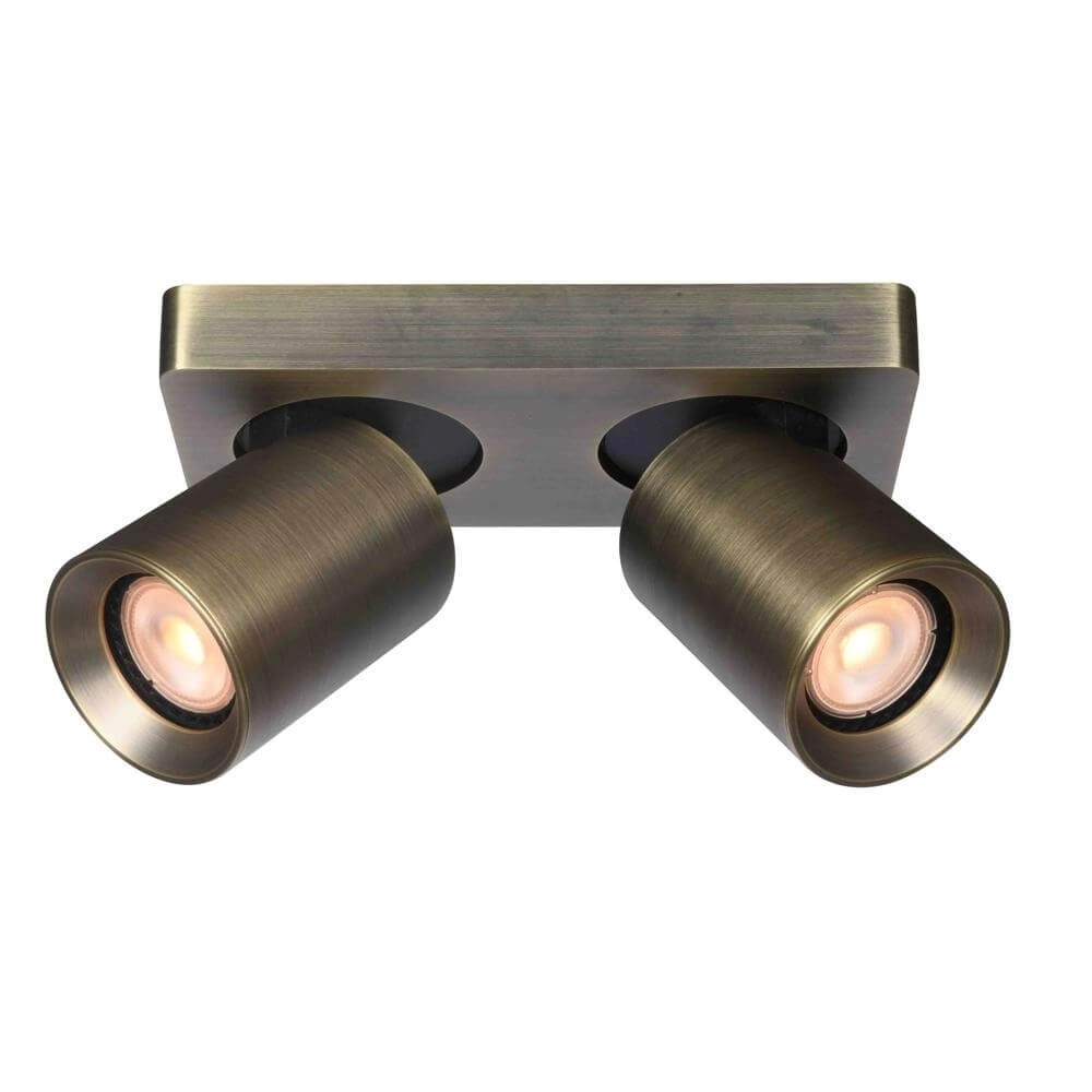 Plafondlamp Megano 2-lichts antiek brons Plafondlamp Megano 2-lichts antiek brons