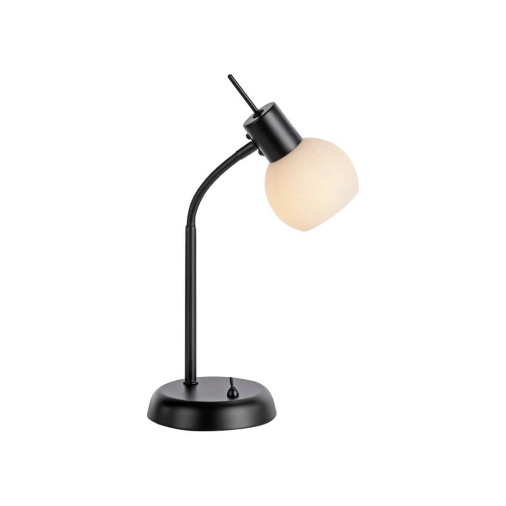 Zwarte tafellamp Loki 1-lichts