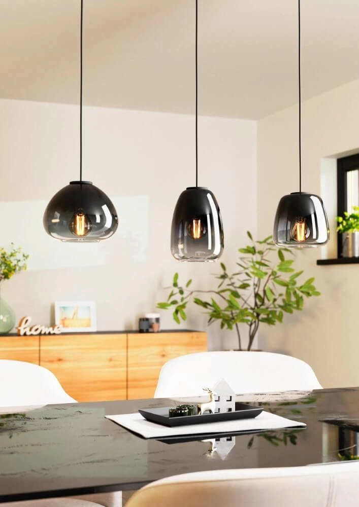 Eetkamer hanglamp Aguilares met glas Eglo 9008606235551