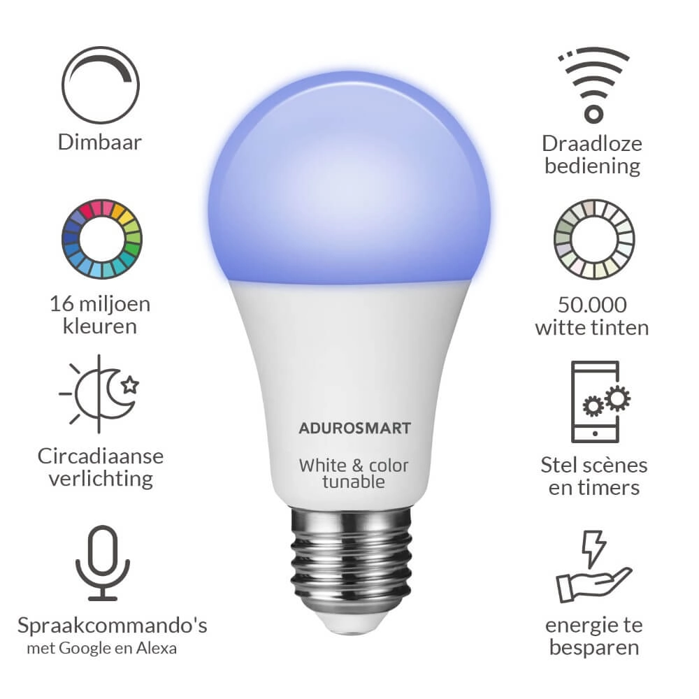 E27 - 800 lumen - RGB AduroSmart 644558228617
