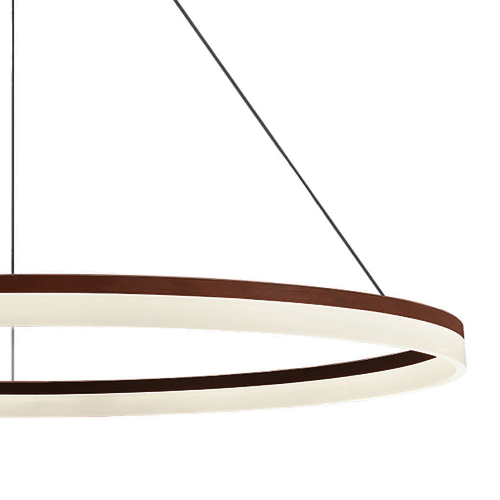 Strakke hanglamp Ara Ø 150cm brons Lyora 5053423316055