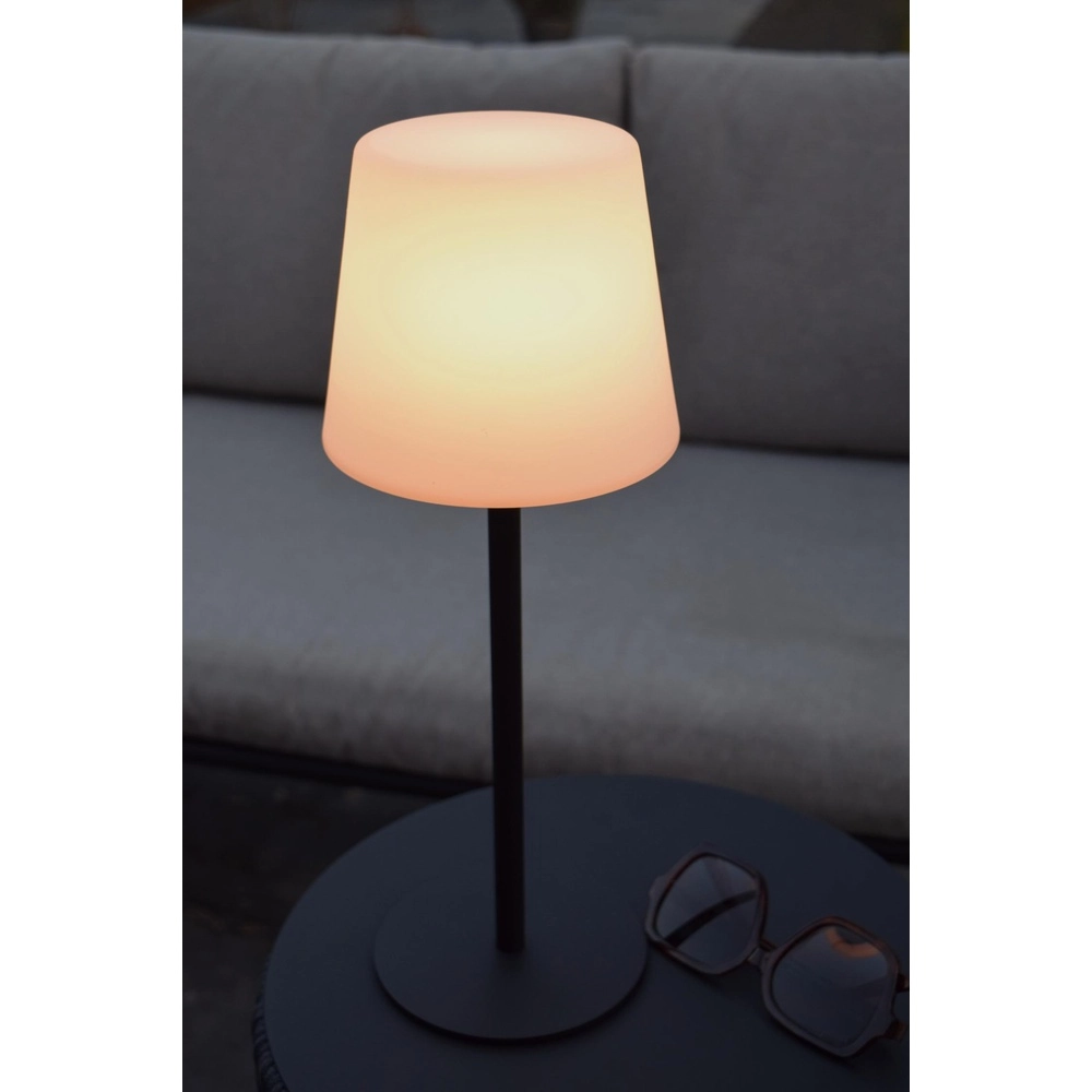 Oplaadbare tafellamp Tyon zwart Lucide 5411212134745