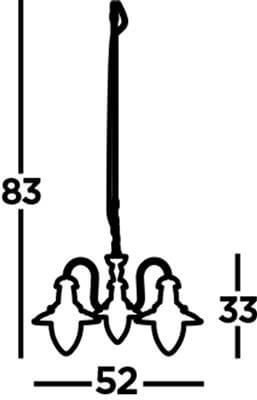 Antieke hanglamp Fisherman Searchlight 5013874223975