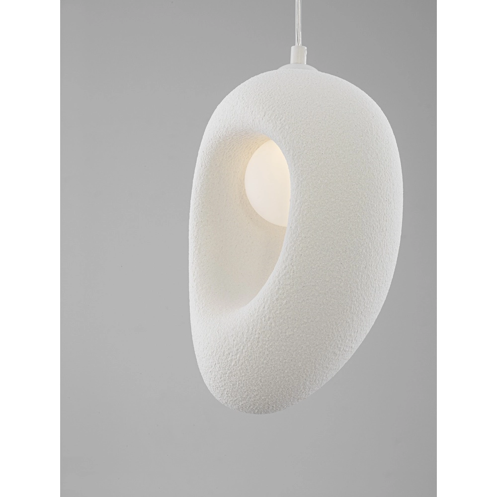 Natural pendant lamp Tempus white 30cm Lyora 5212017460851