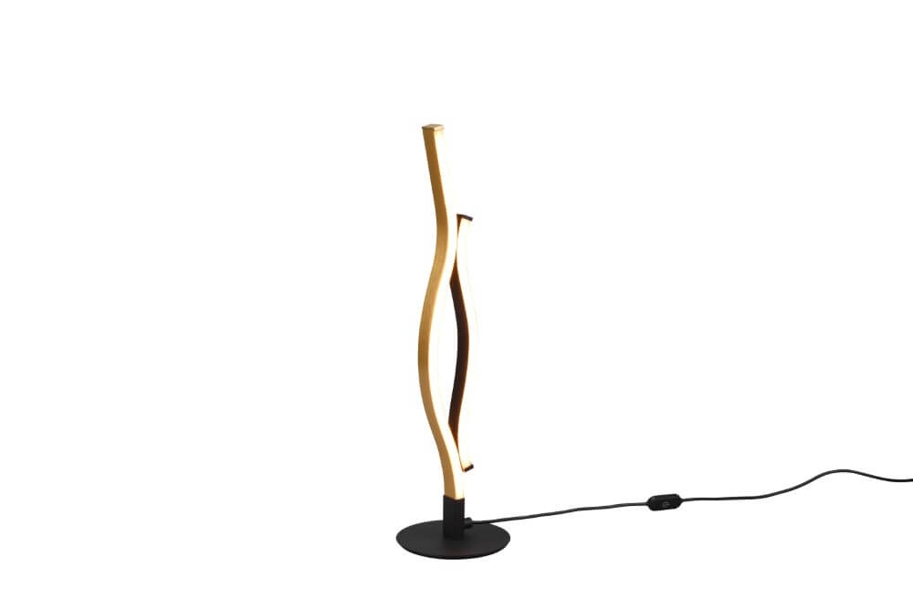 Tafellamp Blaze zwart met goud Trio 4017807540253