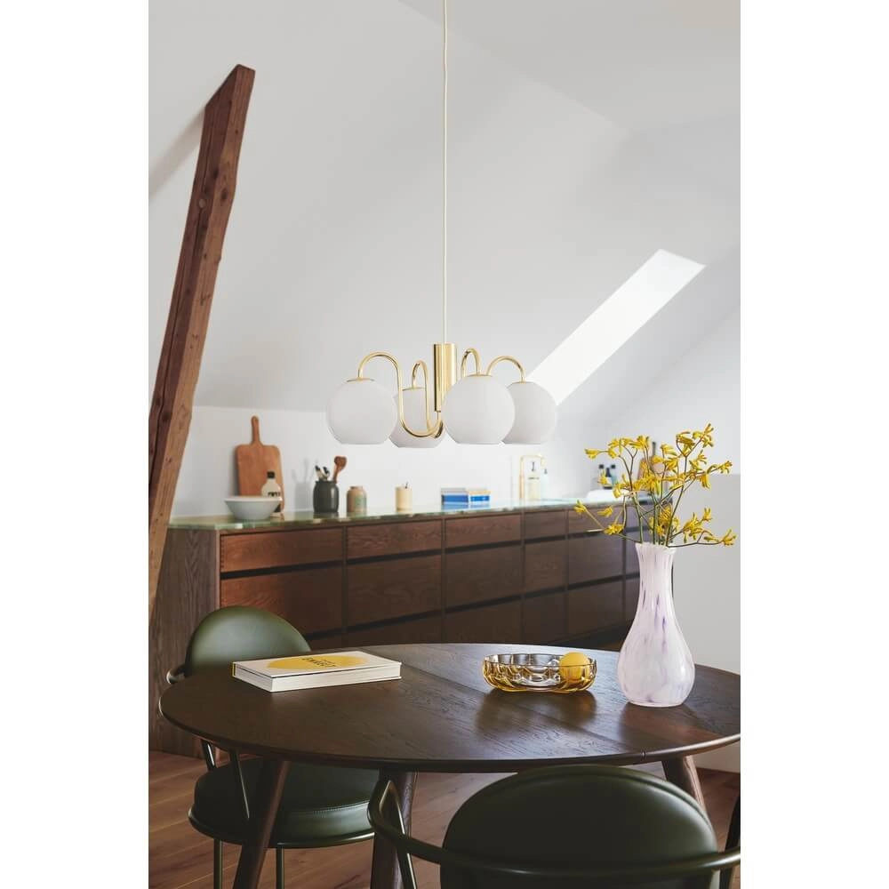 Hanglamp Franca 4-lichts messing Nordlux 5704924015892