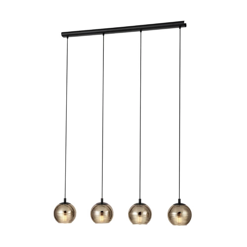 Hanglamp 4-lichts Lemorieta zwart Hanglamp 4-lichts Lemorieta zwart