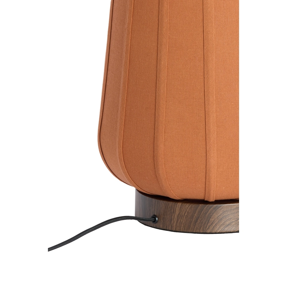 Nachtkastlamp Bibury Ø 20cm - terracotta linnen Light & Living 8717807794224
