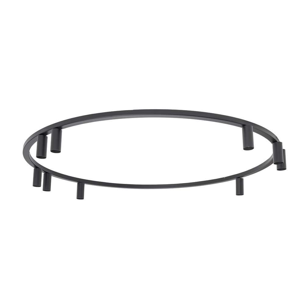 Cirkel opbouwspots Fourty 9x GU10 - zwart