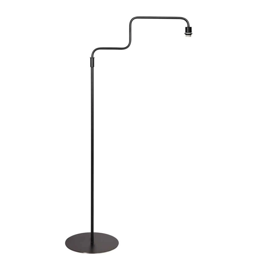 Zwarte vloerlamp Bloeba met kurk kap Ø40cm Steinhauer 8712746180503