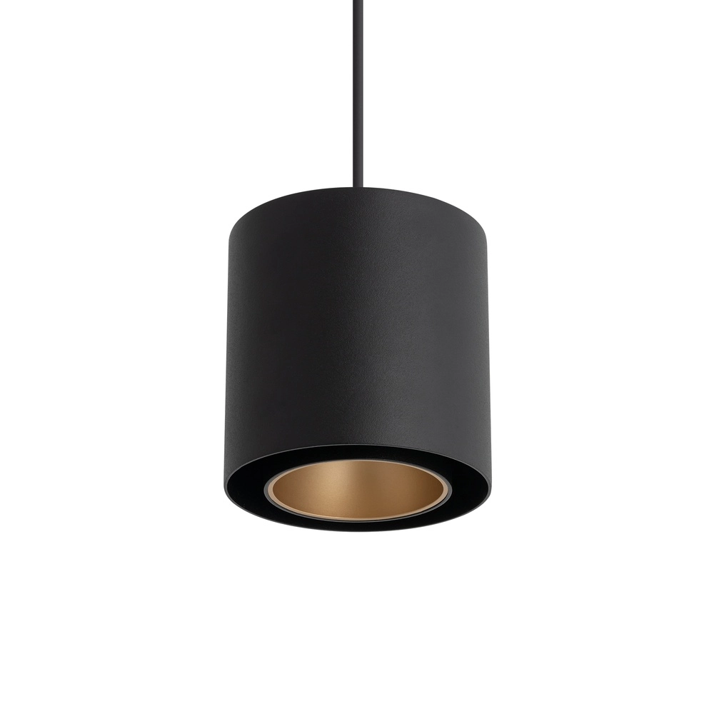 Moderne hanglamp Point Duo zwart met goud Ø 13cm Lyora 5903139115117