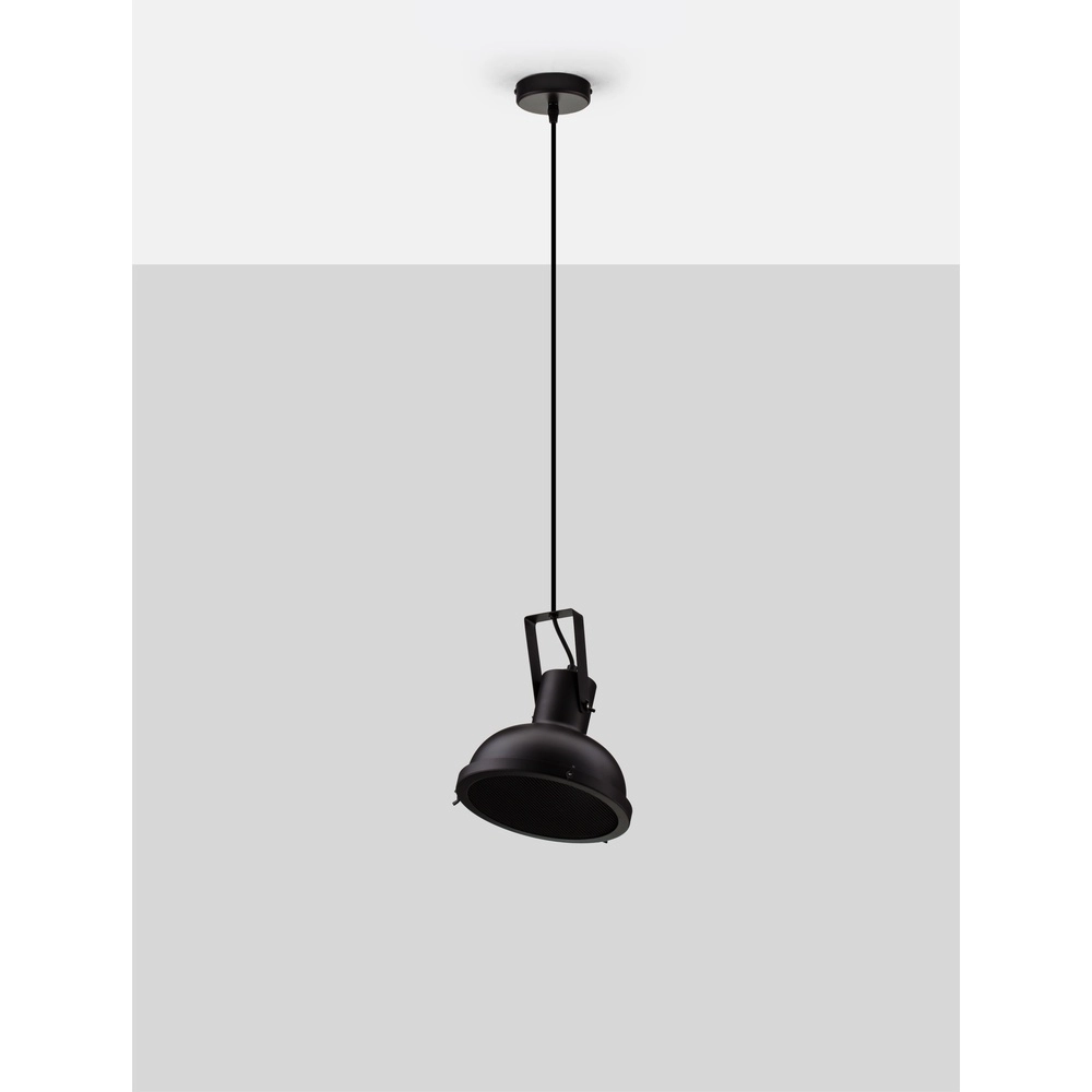 Hanglamp Ruvi 1-lichts zwart Lyora 5212017446329