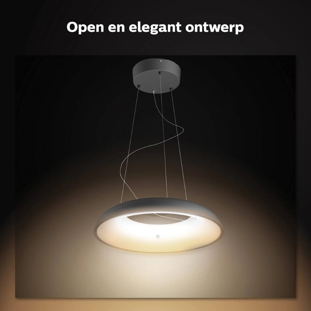 Hanglamp Hue Amaze - White Ambiance Ø 43,4cm zwart Philips 8719514341074