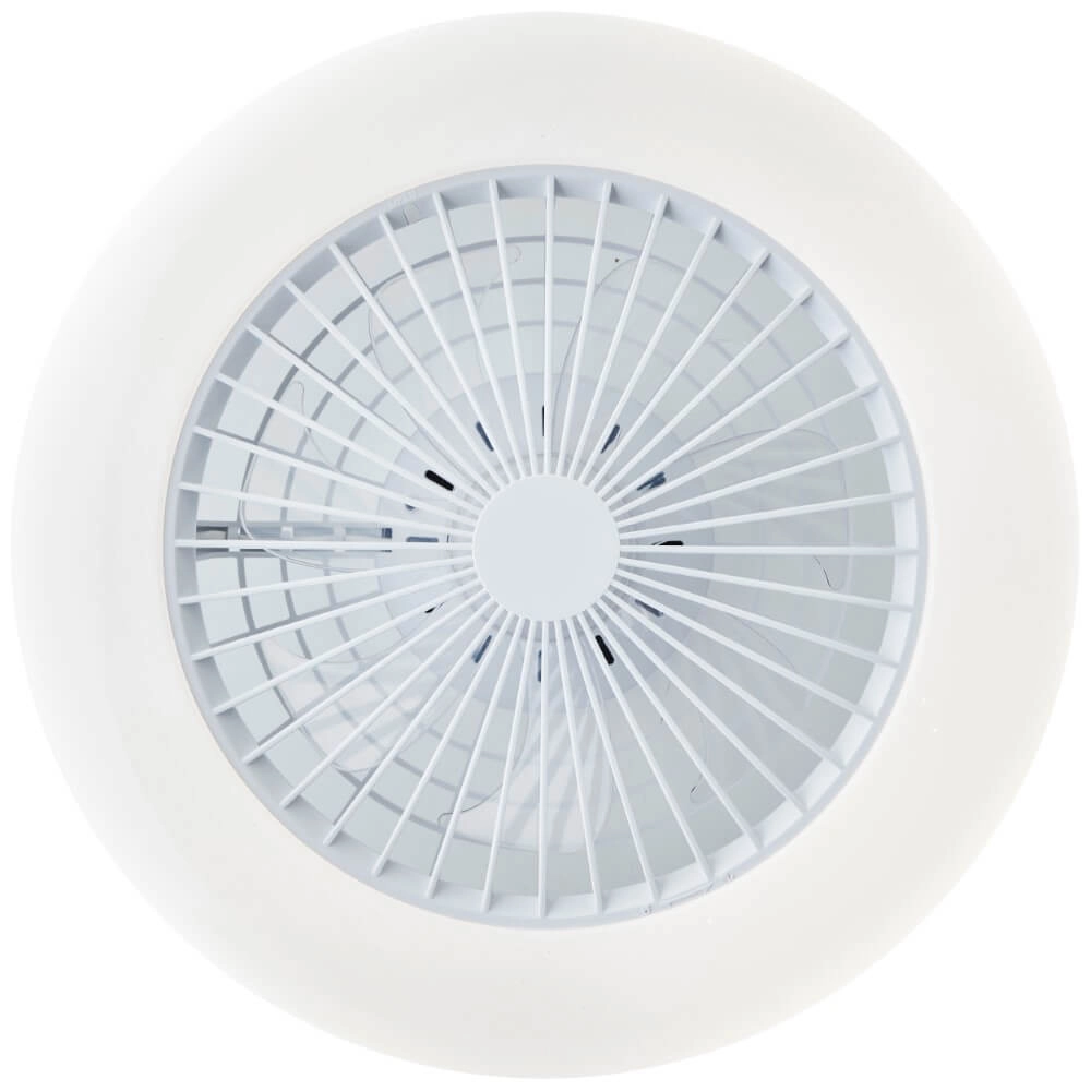 Witte ventilator Salerno met RGB functie Brilliant 4004353433238