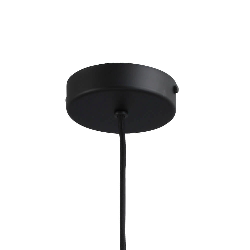 Hanglamp zwart Porto met Jagger smoke glas - Ø 19cm Masterlight 8718121269351