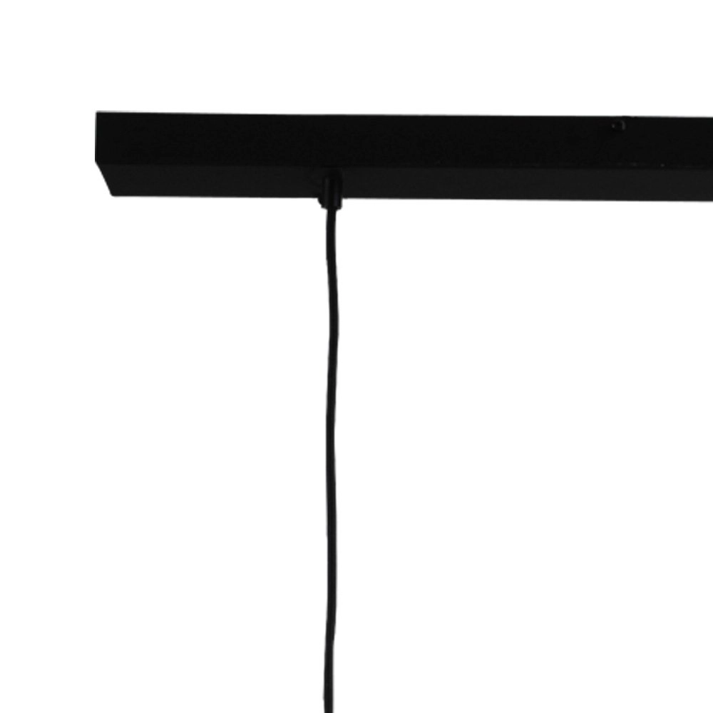 Eetkamerlamp Lett lll 28 2-lichts zwart met smoke glas Masterlight 8718121183329
