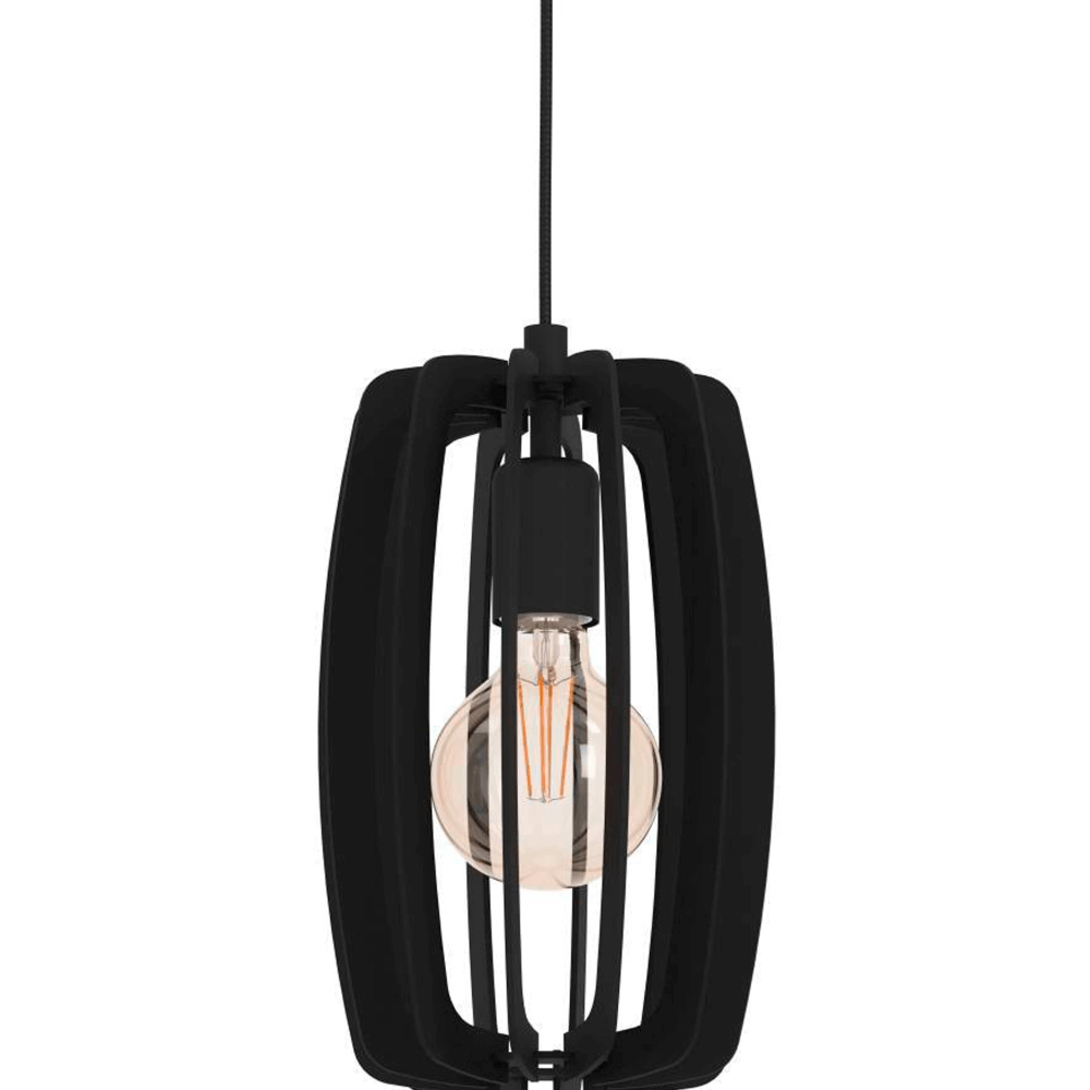 Eetkamer hanglamp Bajazzara zwart Eglo 9008606244355