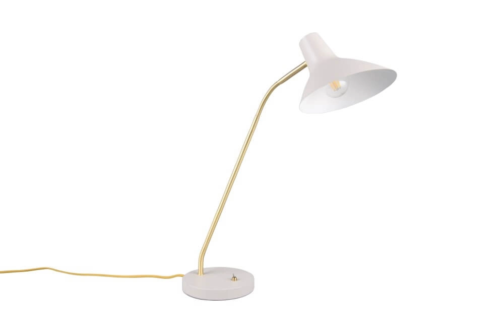 Strakke bureaulamp Traveller wit Trio 4017807613728