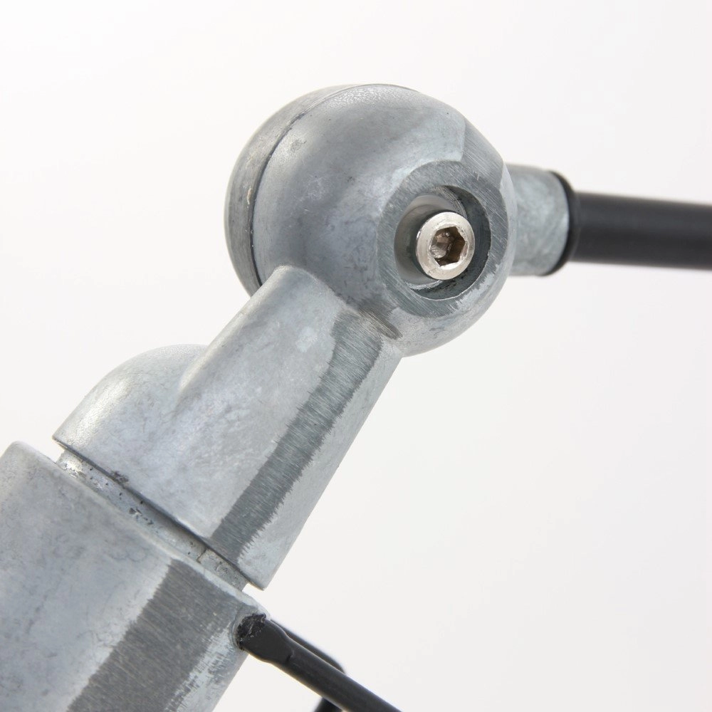 Landelijke bureaulamp Davin zwart met vintage grijs Steinhauer 8712746102017