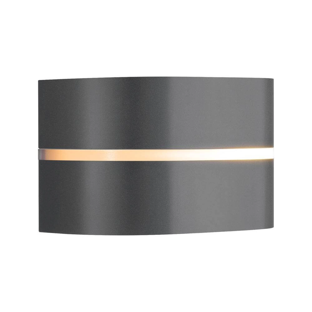 Strakke wandlamp Sibelis antraciet Strakke wandlamp Sibelis antraciet
