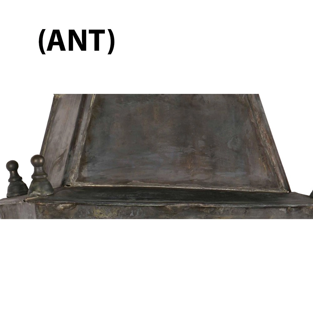 Landelijk buitenlamp Bevelled Glass handgemaakt - antiek koper (ANT) Limehouse 8716803506831