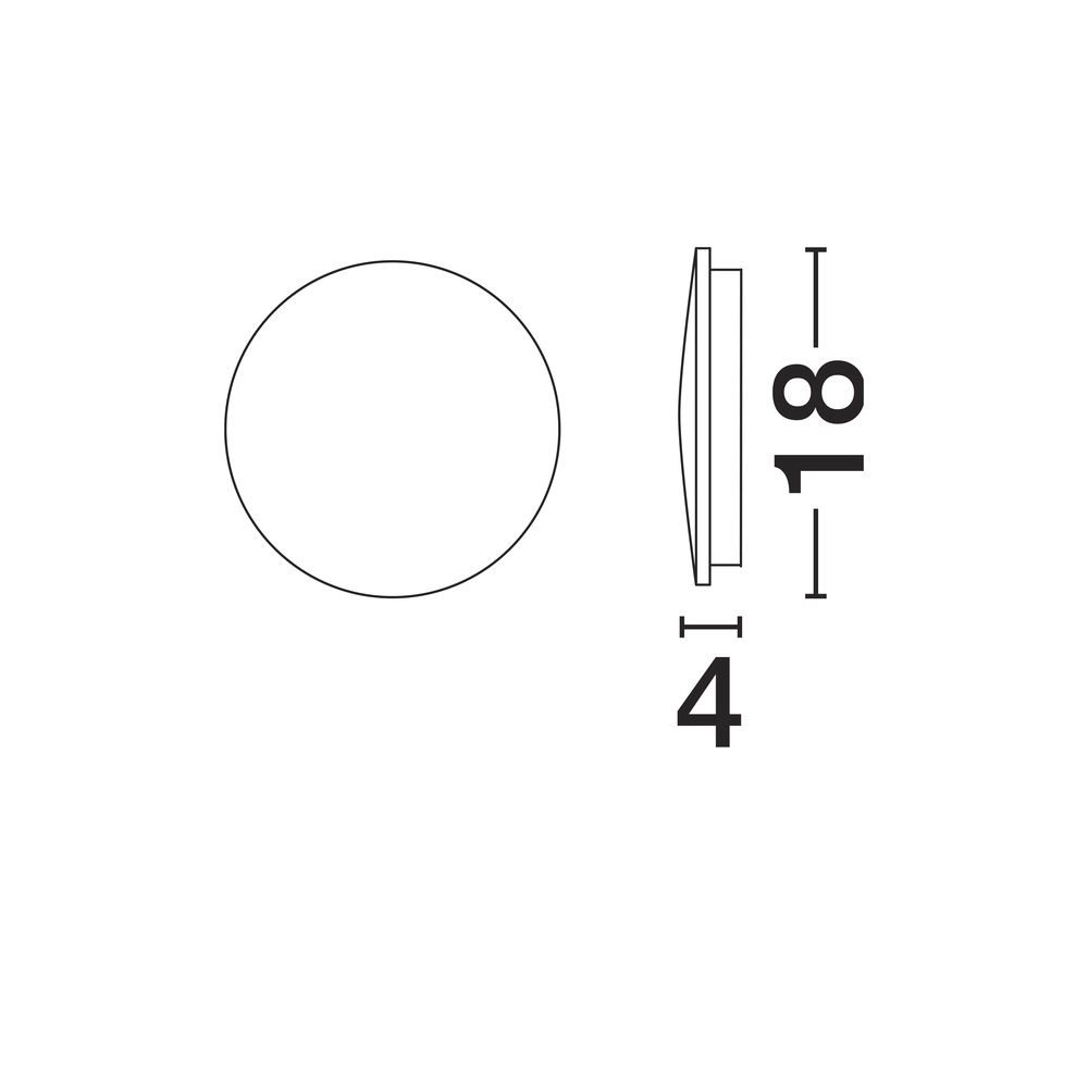 Ronde wandlamp Copper wit Ø 18cm Lyora 5212017447333