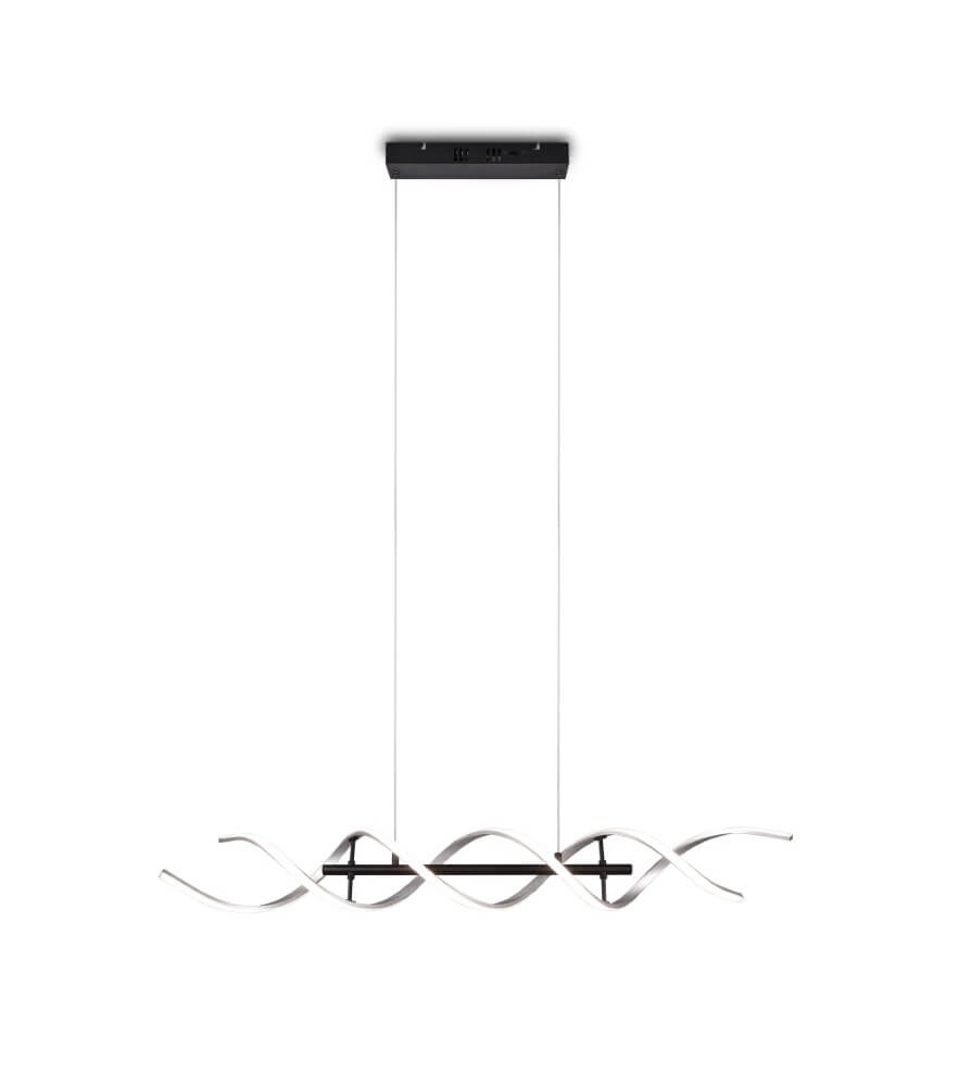 Design led hanglamp Sequence geborsteld metaal Trio 4017807540710
