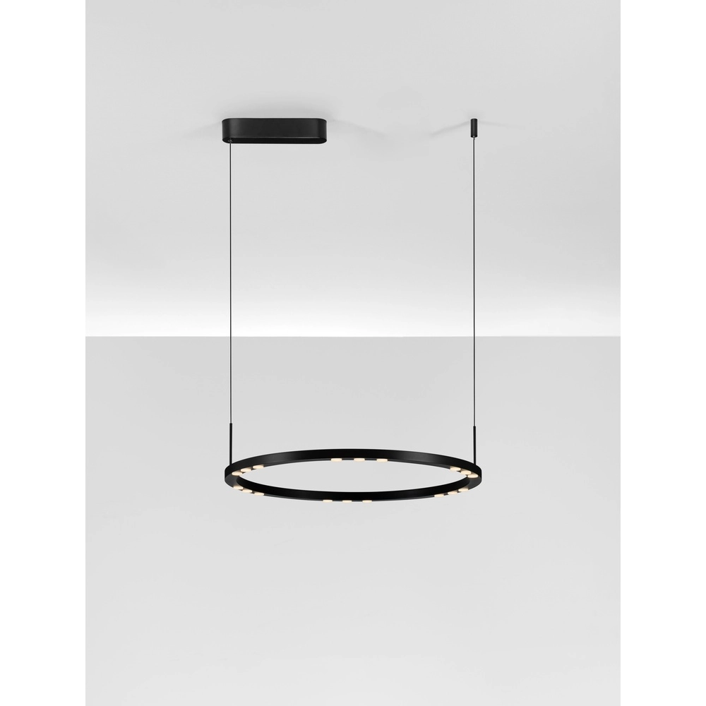 Sleek pendant lamp Lunette black Ø 660cm Lyora 5212017465191