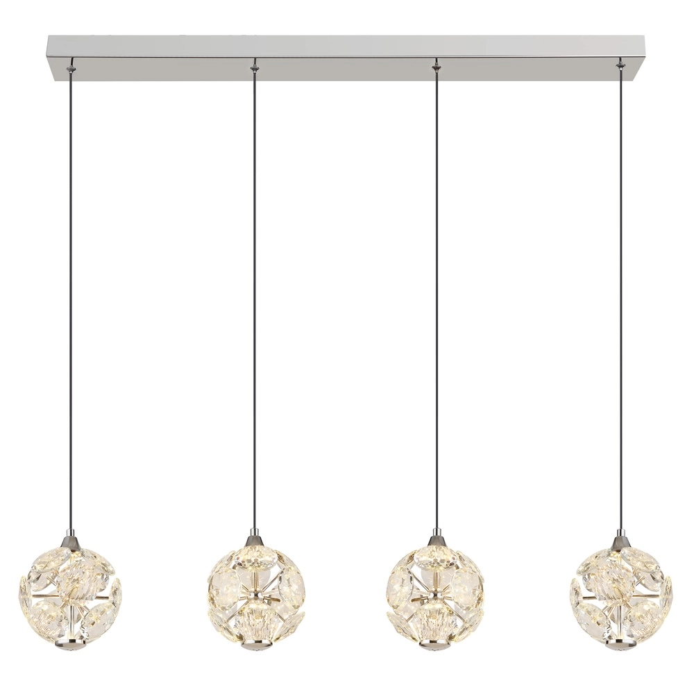 4-lichts hanglamp Virina chroom Globo 9007371481255
