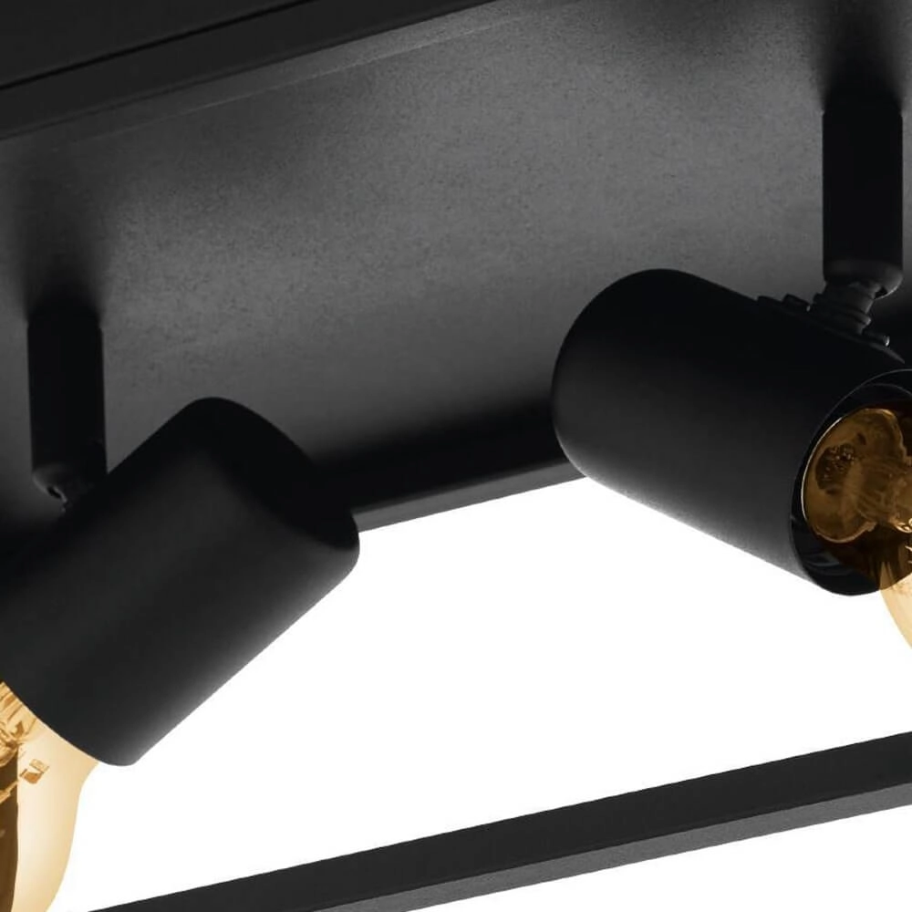 Zwarte plafondlamp Silentina 2-lichts Eglo 9002759983321