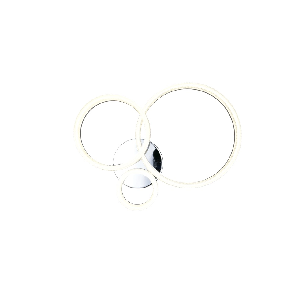 Moderne plafondlamp Mova M chroom Trio 4017807682199