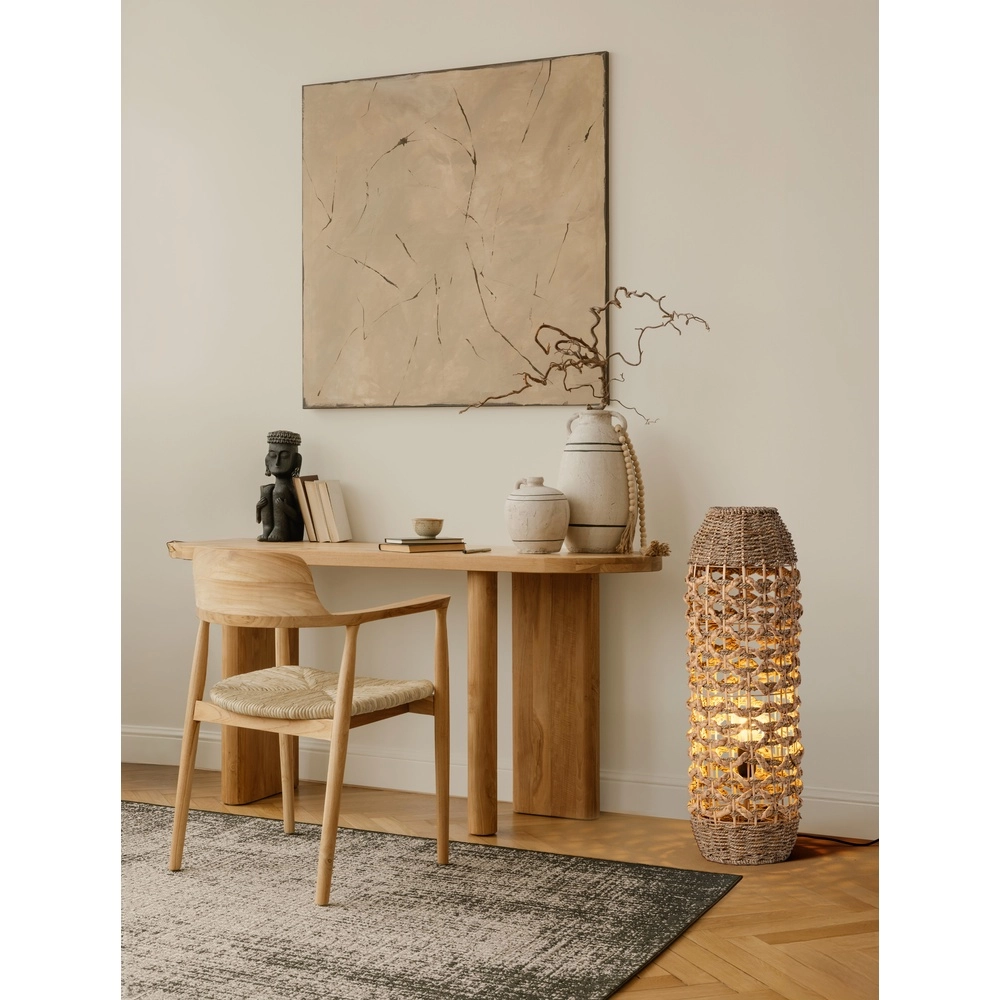 Vloerlamp Elma bruin Ø 23cm Lyora 5212017477491