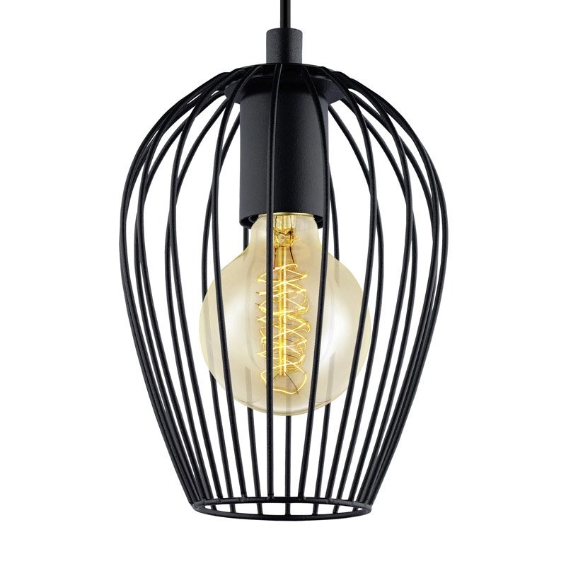 Vintage hanglamp Newtown 16cm zwart Eglo 9002759494773
