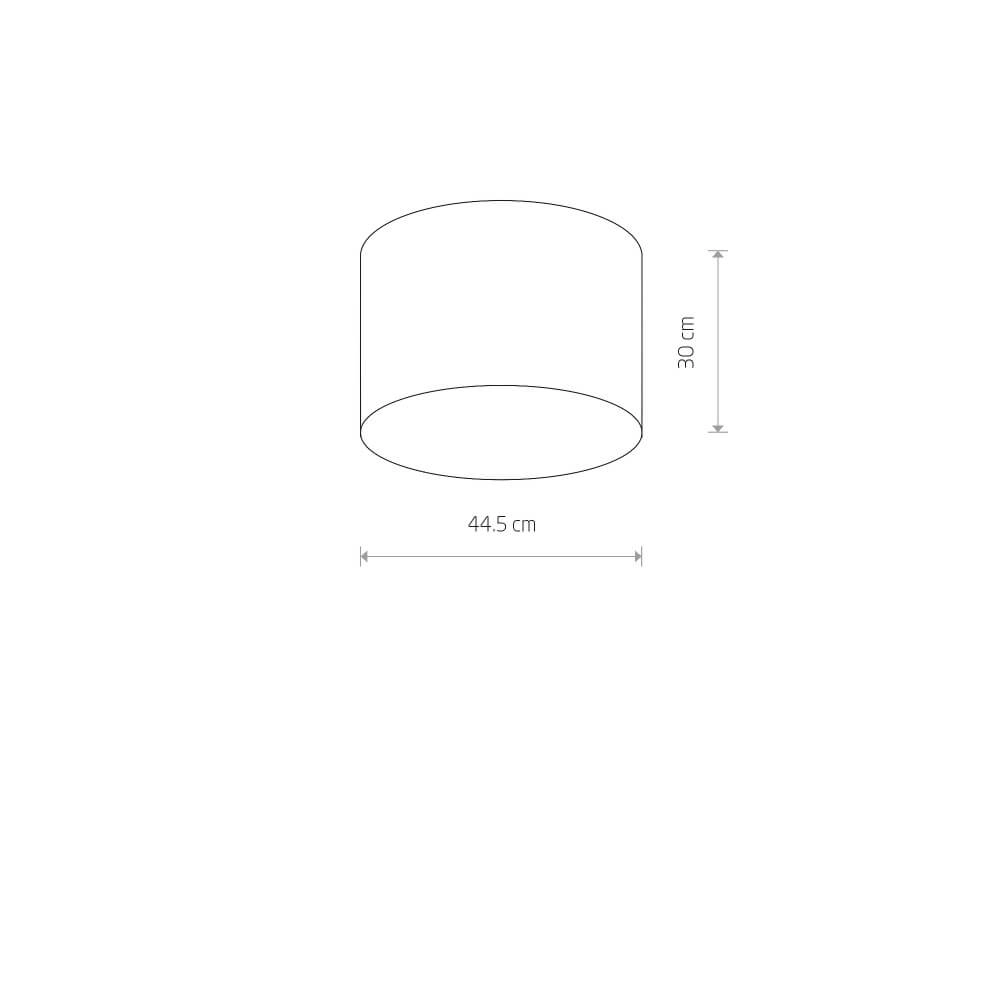 Witte plafondlamp Cameron Ø 44,5cm Lyora 5903139968492