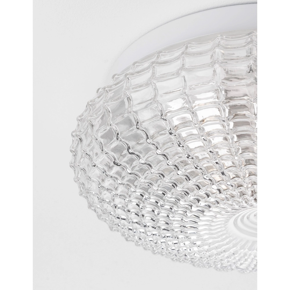 Plafondlamp Clam helder glas Lyora 5212017419453