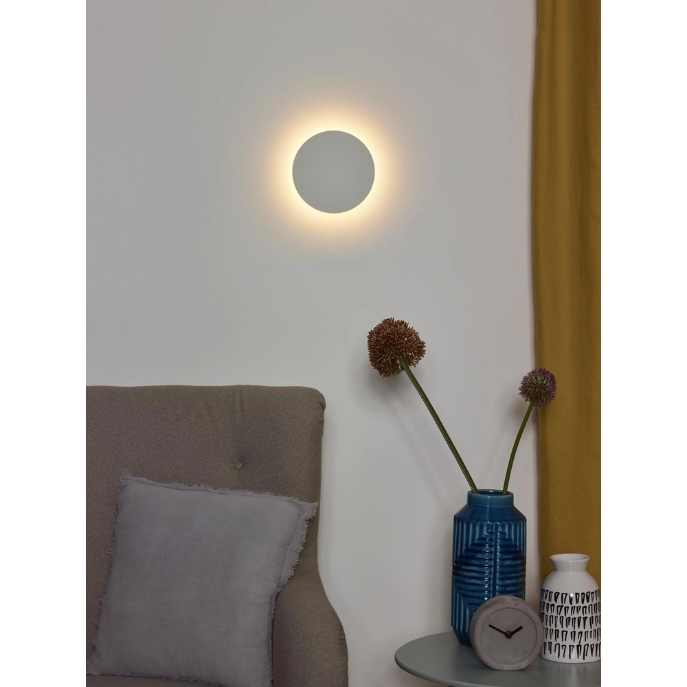 Design wandlamp Eklyps Led Ø 15cm wit Lucide 5411212460257