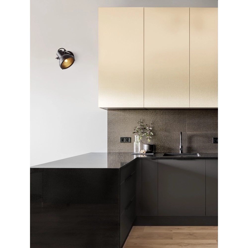 Wandlamp Ruvi zwart Lyora 5212017446343