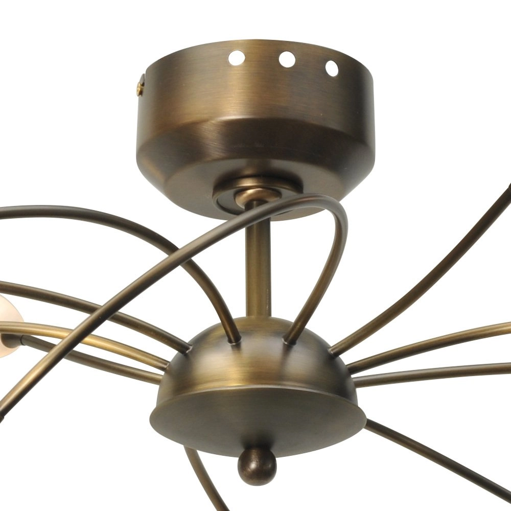 Plafondlamp Molto 2 LED 10-lichts 43x65cm bronsbruin Masterlight 8718121184104