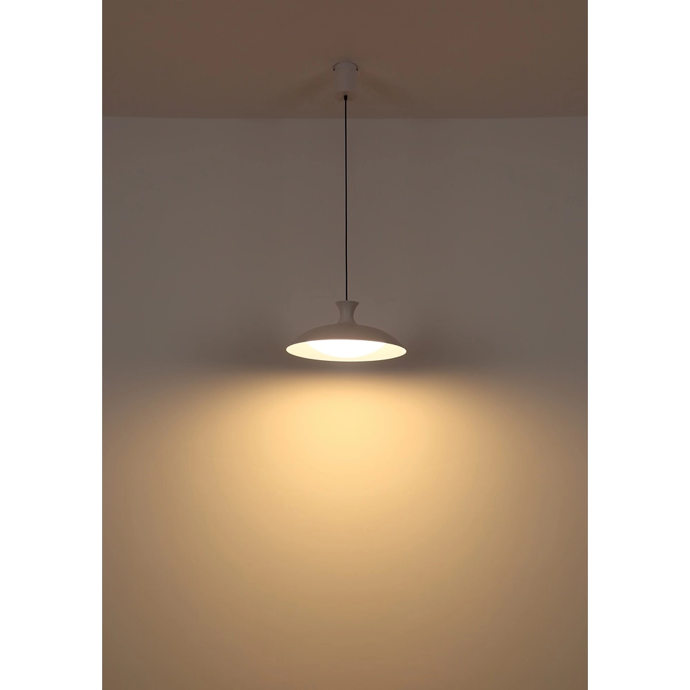 Witte hanglamp Rocha design Ø 40cm Globo 9007371522996