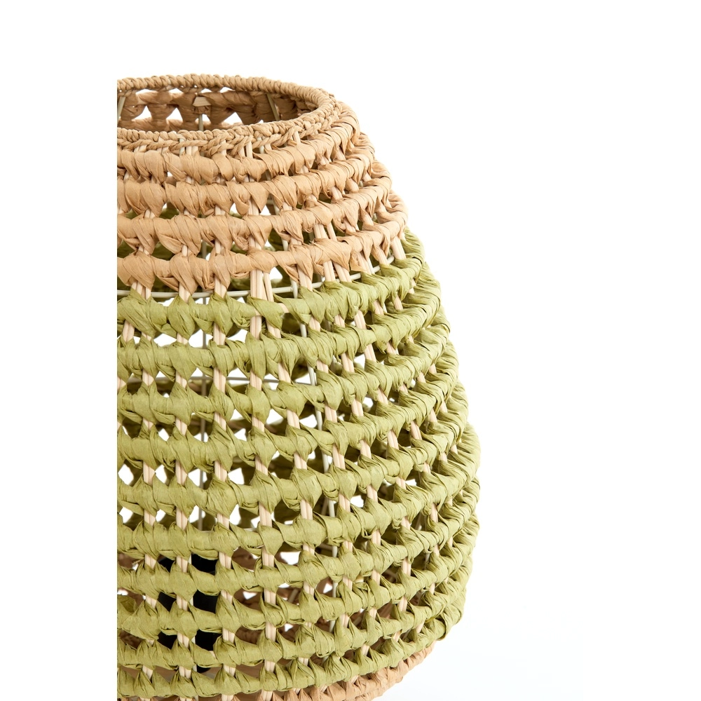 Rotan tafellamp Kalipa Ø 32cm - groen rotan Light & Living 8717807760502