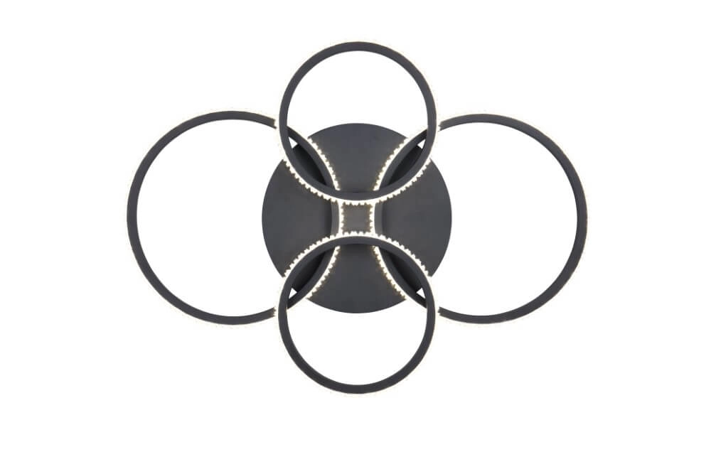 Design plafondlamp Cires zwart Trio 4017807600964