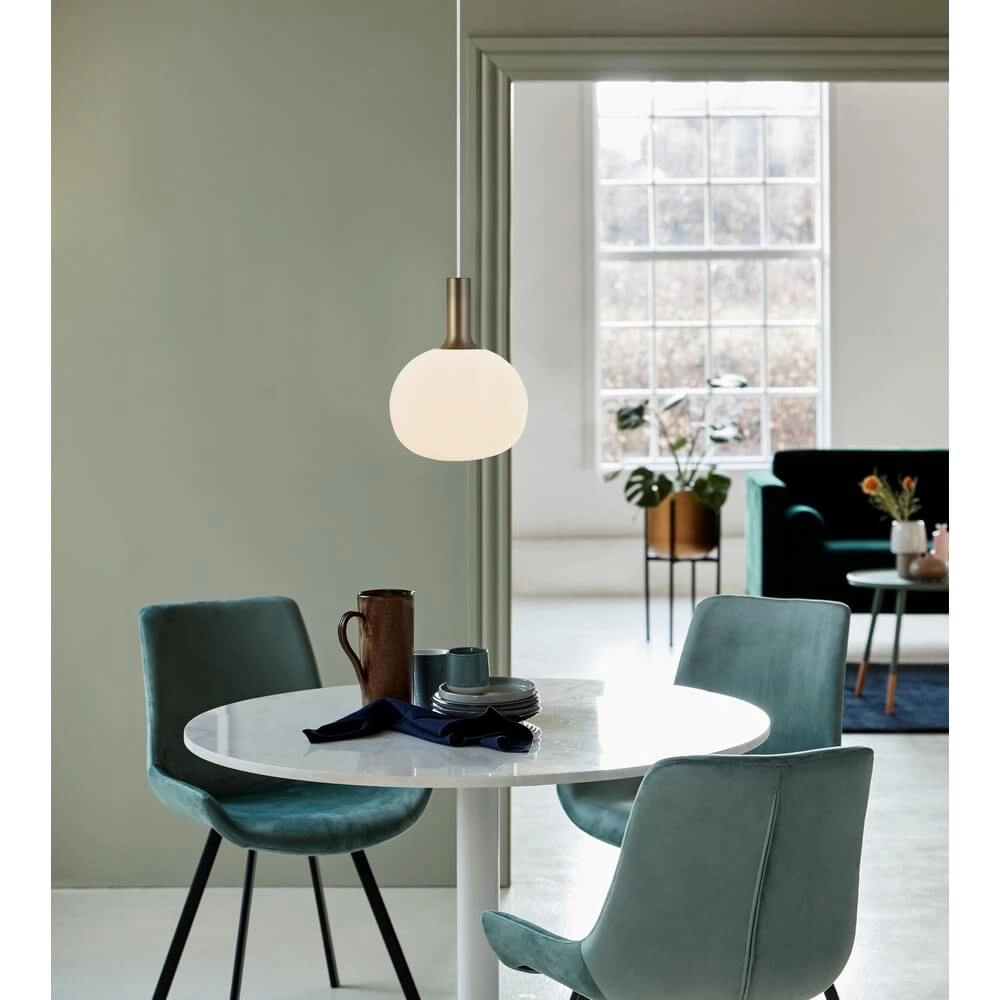 Glazen hanglamp Alton bol Ø 25cm wit Nordlux 5701581413887