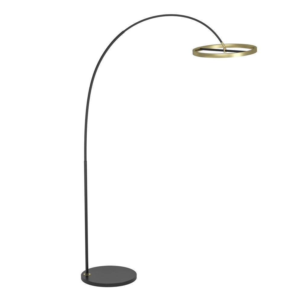 Design vloerlamp Brest zwart met goud Design vloerlamp Brest zwart met goud