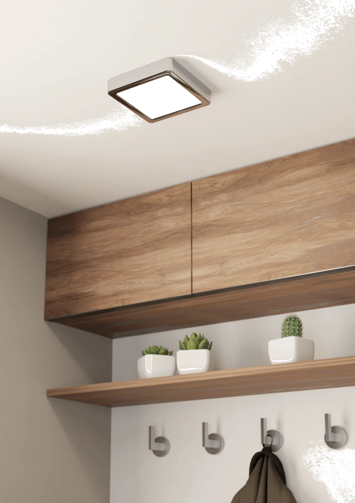 Badkamer lamp Fueva 5 IP44 - Chroom - 16cm Eglo 9008606245321